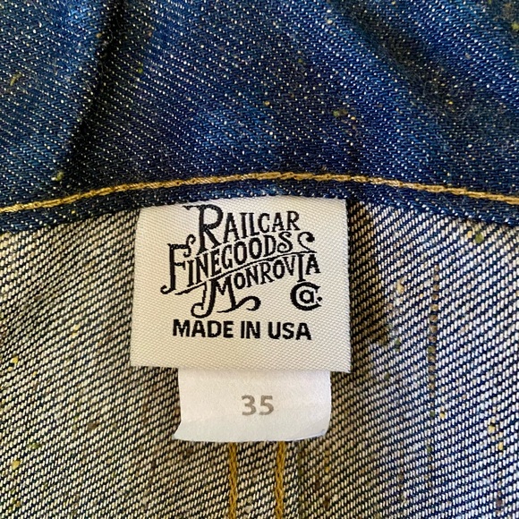 Railcar Fine Goods Denim Flight Trousers size 35 - Picture 5 of 9